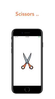 rock paper scissors. iphone screenshot 2