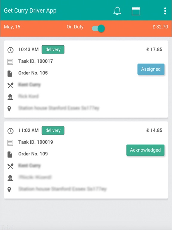 Screenshot #4 pour Get Curry Drivers App