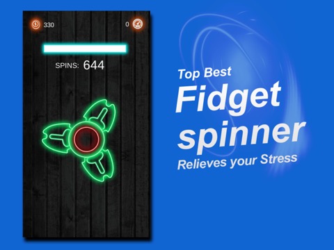 Fidget Hand Spinネオングローのおすすめ画像1