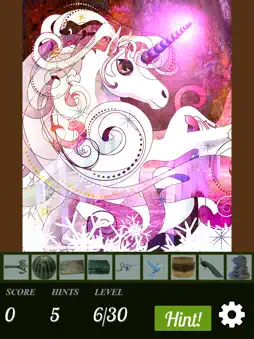 Hidden Object - Unicorns Illustrated screenshot 8