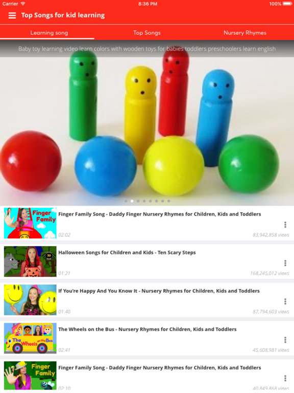 Screenshot #4 pour Kid Songs - Top music learn singing english song