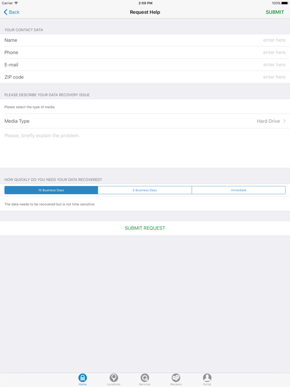 Secure Data Recovery Services iPad screenshot 4 - Productivity app