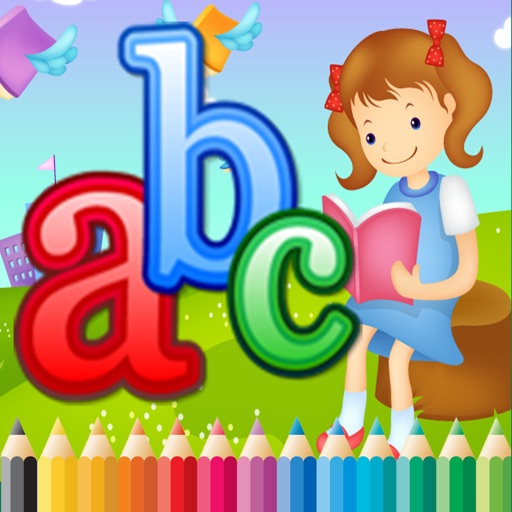 Coloring Book ABC Alphabet Lower children age1-10 Icon