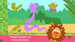 Fun Jungle Animals - Puzzles and Stickers for Kids screenshot
