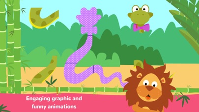 Fun Jungle Animals - Puzzles and Stickers for Kidsのおすすめ画像1