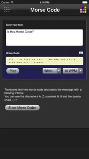 morse code iphone screenshot 1