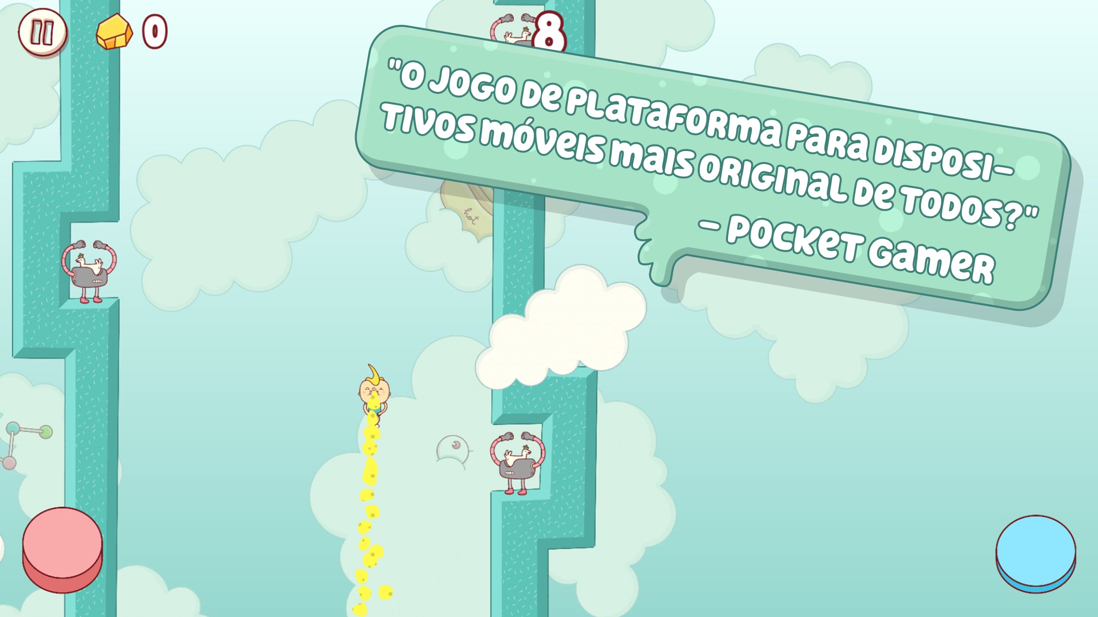 Screenshot do app Eggggg - O vomitador de plataforma