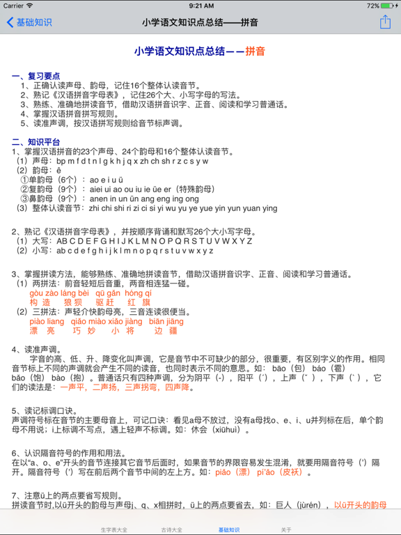 Screenshot #6 pour 小学语文总结大全