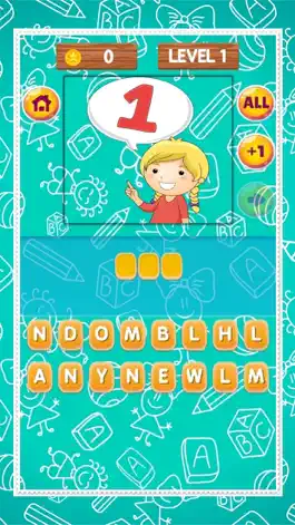 Game screenshot Pics Quiz Word Numbers - английское 1-100 apk
