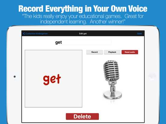 Sight Words by Photo Touch iPad screenshot 5 - Education app