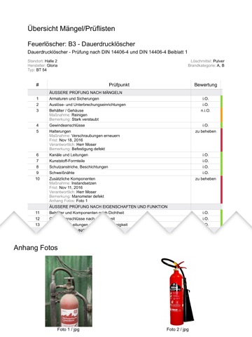 Feuerlöscher - Brandschutz Prüfung nach DIN 14406 screenshot 4