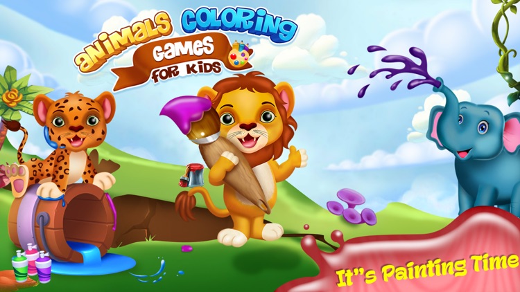 Animals Coloring Page Game - Jungle Dairy