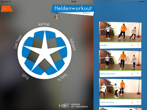 Heldenworkout screenshot 2