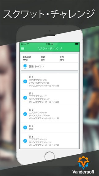 スクワット・チャレンジ - 1ヶ月スクワット挑戦のおすすめ画像1