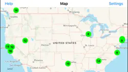 radiation map tracker displays worldwide radiation iphone screenshot 1
