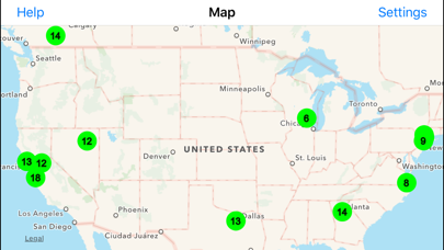 Radiation Map Tracker displays worldwide radiationのおすすめ画像1