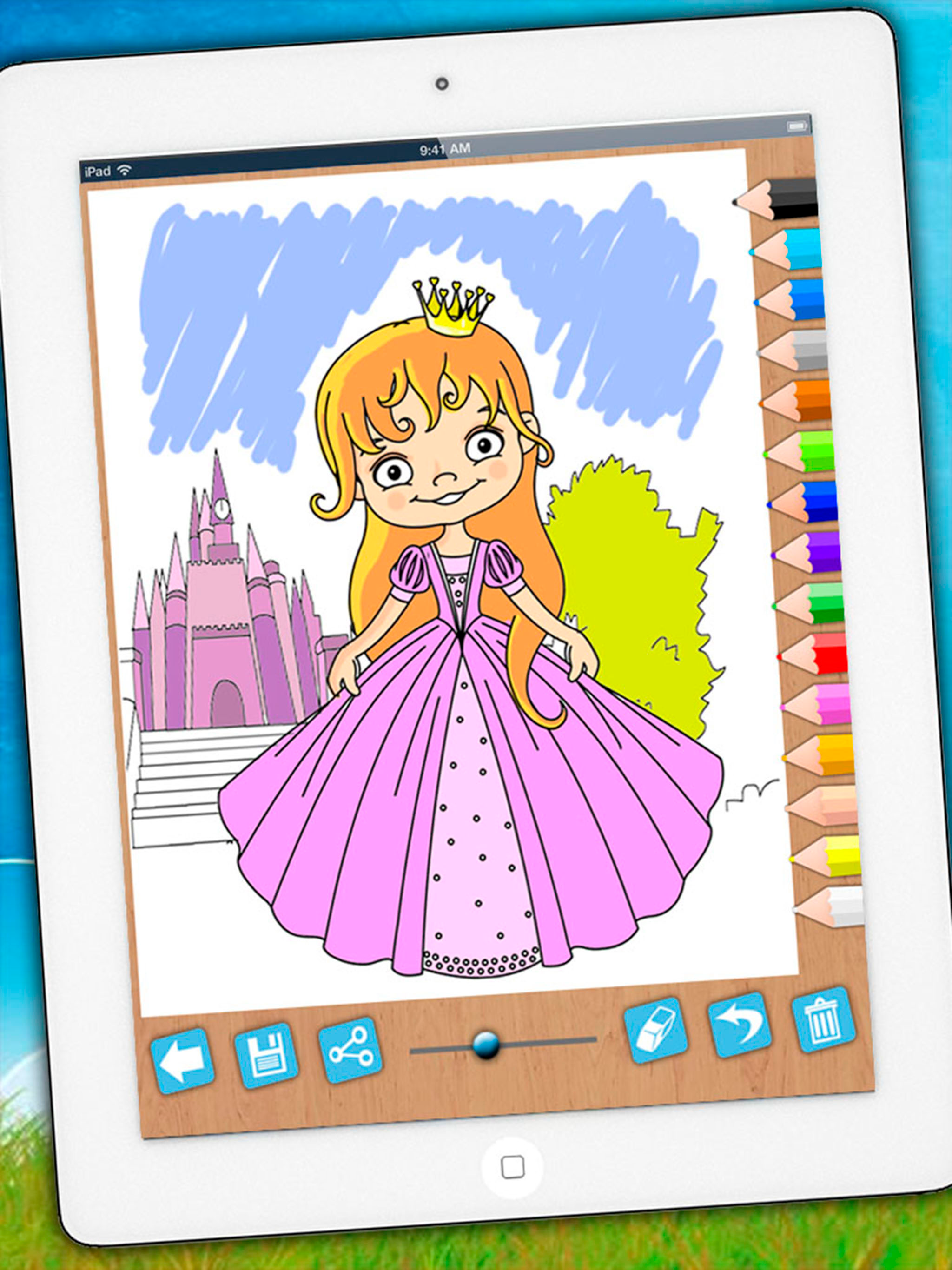 Paint and color princesses - Educational game screenshot 7