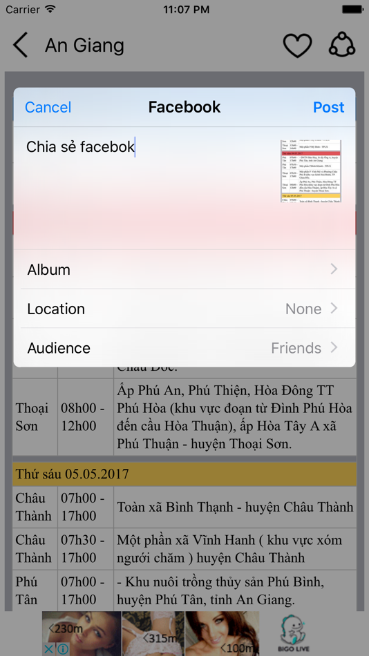 #3. Lịch cúp điện (iOS) By: Tran Duy