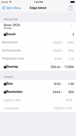 Screenshot von Projectionist auf dem iPhone 5