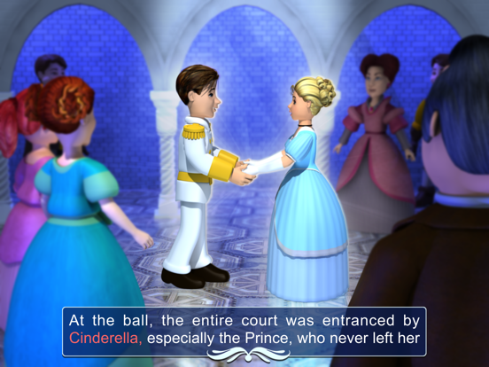 Cinderella - Book & Games iPad screenshot 1 - Book app