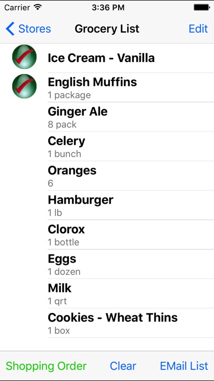 Grocery List Organizer