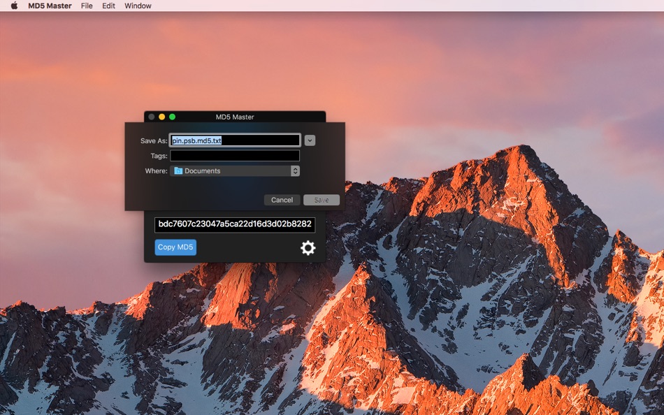 #5. MD5 Master (macOS) 게시자: Pavel Kosykh
