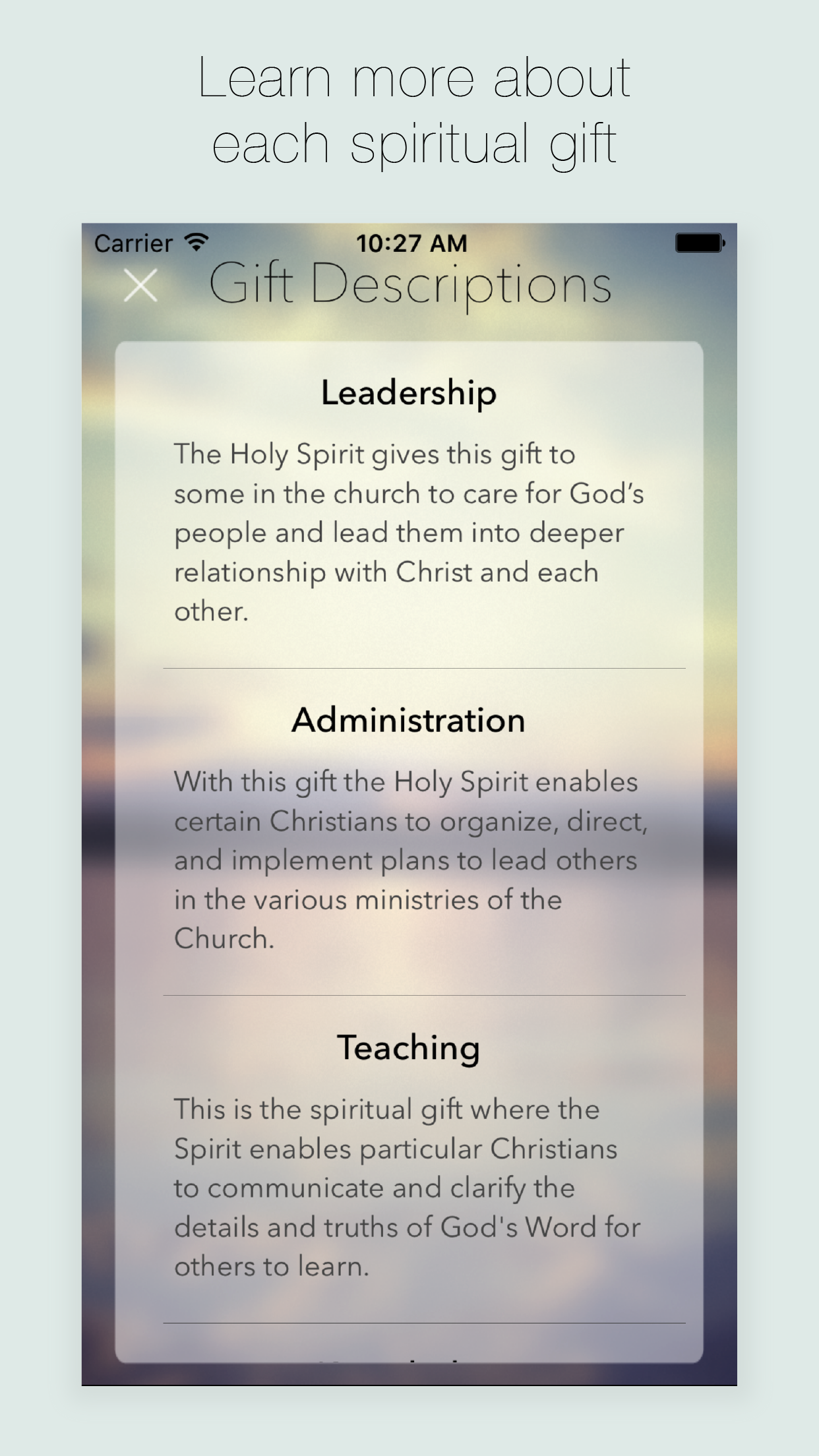 Spiritual Gifts Test