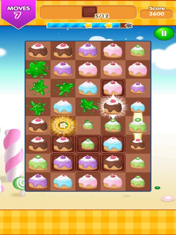 Cake Link Splash - Match Puzzle Mania iPad screenshot