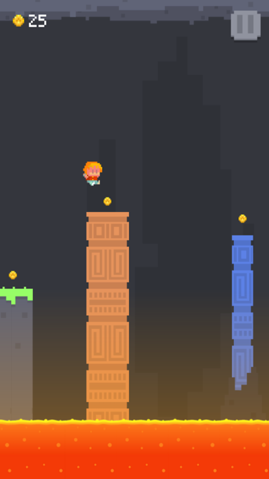 Screenshot #2 pour Pixel Run 2D - Lava Tomb