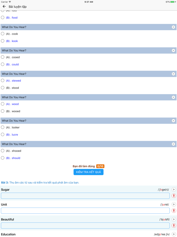 Screenshot #5 pour Phát âm tiếng anh: hoc phat am tieng anh