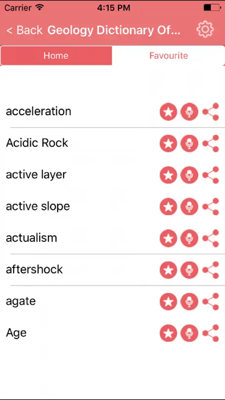 Geology Dictionary Terms Definitions