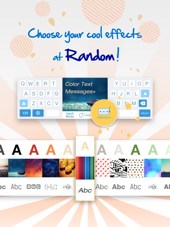 Color Text Messages+ Customize Keyboard Free Now iPad screenshot 5 - Social Networking app