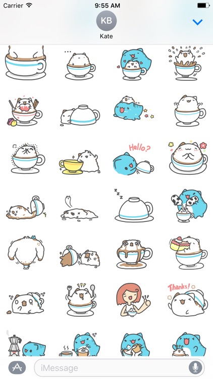 Foam Capoo Cat Sticker