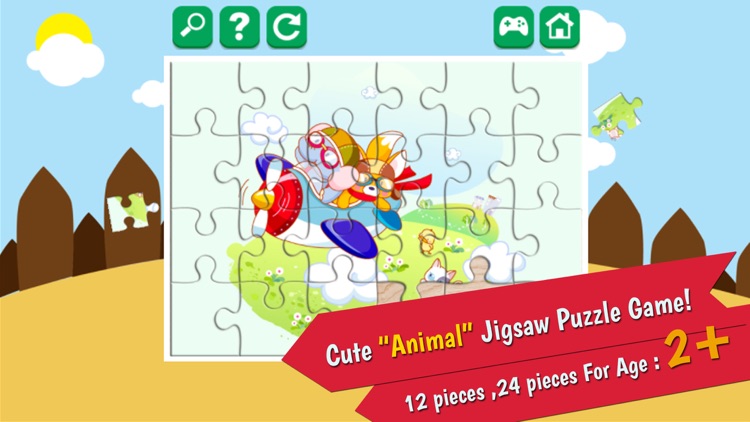Pets And Wild Animal Jigsaw Game For Kids