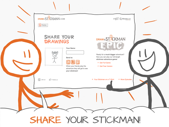 Draw A Stickman: Episode 2 Pro iPad app afbeelding 5