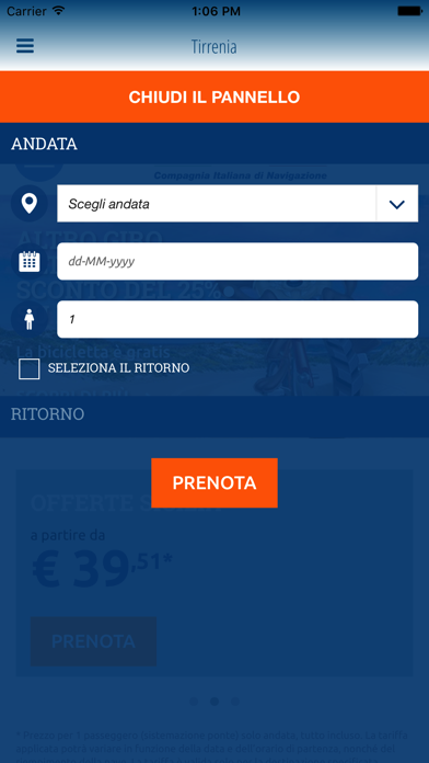 Screenshot #2 pour Tirrenia
