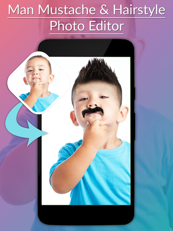 Screenshot #5 pour Man Mustache & Hairstyle Photo Editor