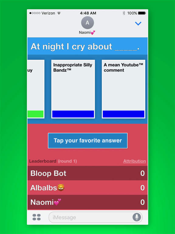 Screenshot #2 for Bloopers - A card game of LOL vs OMG