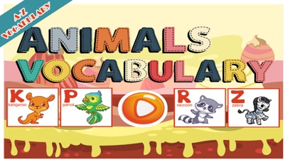 Animals A-Z Good Vocabulary Words For Kindergarten screenshot