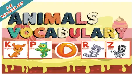 Animals A-Z Good Vocabulary Words For Kindergarten