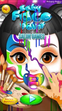 Game screenshot Baby Face Paint Salon Games mod apk