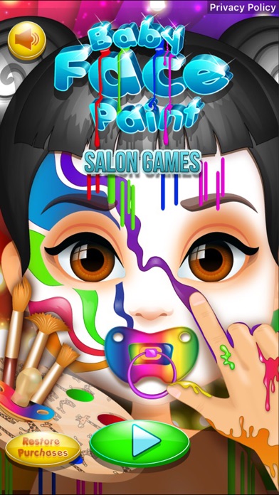 Screenshot #1 pour Baby Face Paint Salon Games