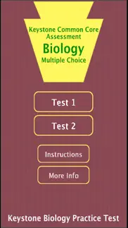 keystone biology practice test iphone screenshot 1
