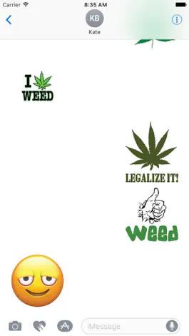 Game screenshot Marijuana Weed Emoji Sticker Pack mod apk