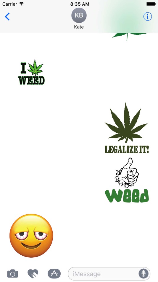 Marijuana Weed Emoji Sticker Pack - 1.0 - (iOS)