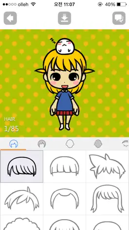 Game screenshot MakeU II (Cute Avatar Maker) apk