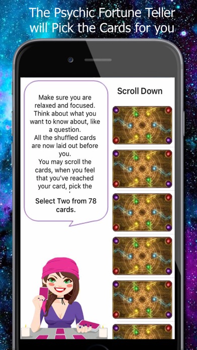 Screenshot #1 pour Tarot Cards Spread Reading Fortune Teller