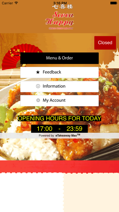 Screenshot #1 pour Seven Happy Chinese Takeaway