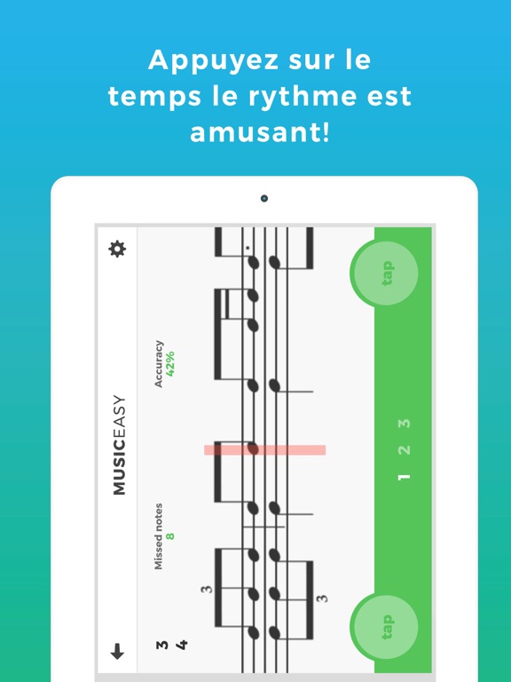 Screenshot #6 pour MusicEasy LITE - Apprendre à Lire de la Musique