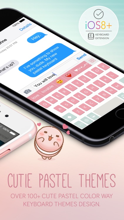 Pastel Keyboard Themes Extension - 100+ Cute Color